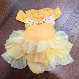 Posh Peanut Disney Belle Inspired Costume for Kids - Golden Yellow Sparkle Tutu